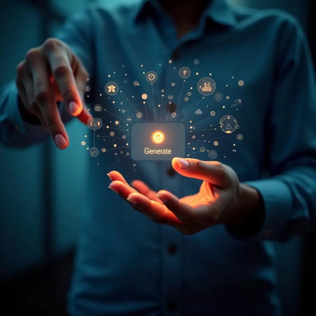 The intuitive AI interface that allows users to enter text prompts and click the Generate button,instantly create stunning images. The intuitive AI interface that allows users to enter text prompts and click the Generate button,instantly create stunning images.