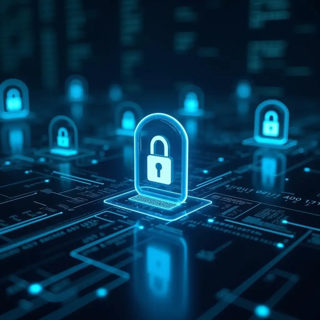 Multiple lock icons in shades of blue, indicating that NSFW text to image uses advanced privacy technology to create a secure environment. Multiple lock icons in shades of blue, indicating that NSFW text to image uses advanced privacy technology to create a secure environment.