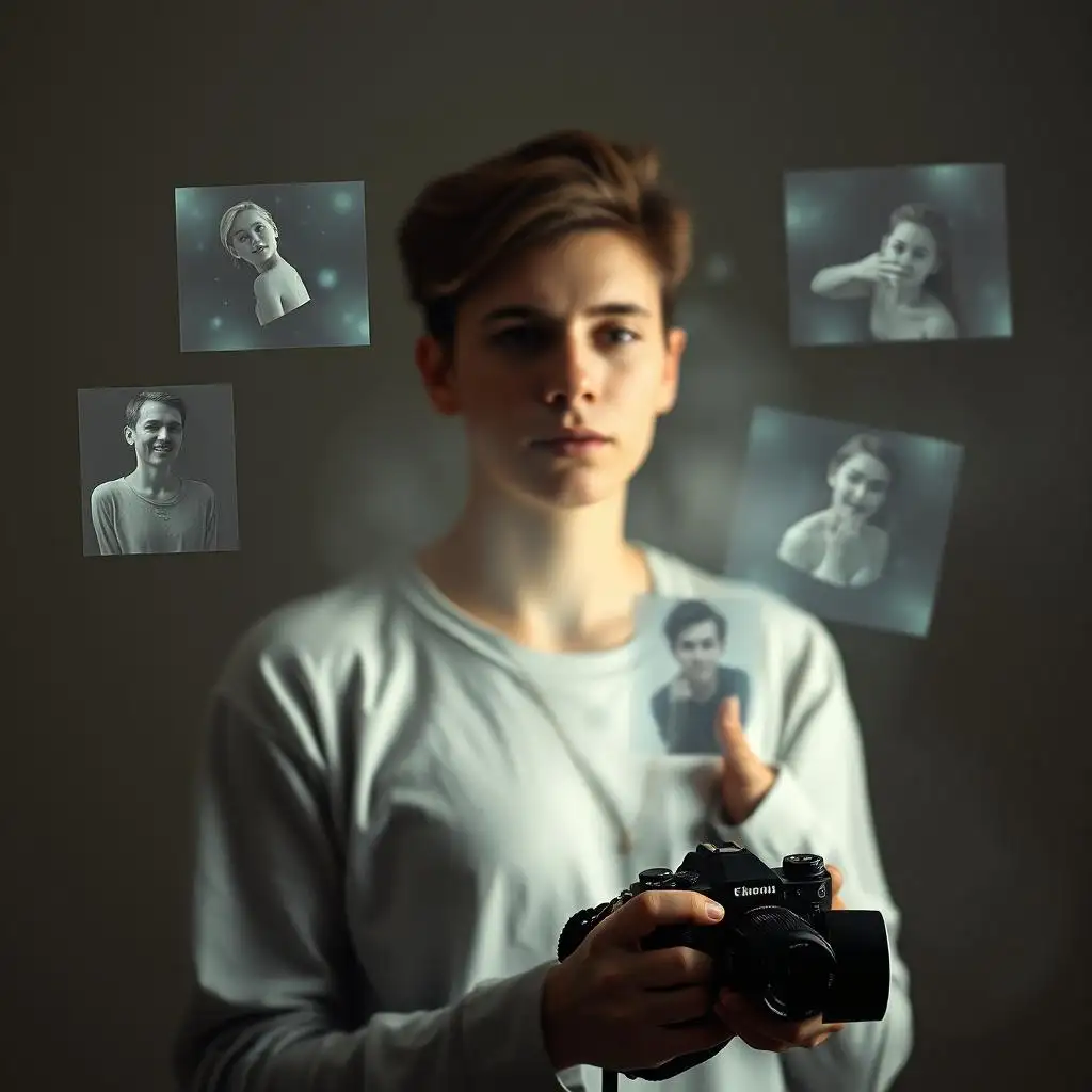 Photographer holding a camera next to a hologram floating in mid-air, indicating that Free NSFW AI Generator can be an inspiration for photography. Photographer holding a camera next to a hologram floating in mid-air, indicating that Free NSFW AI Generator can be an inspiration for photography.