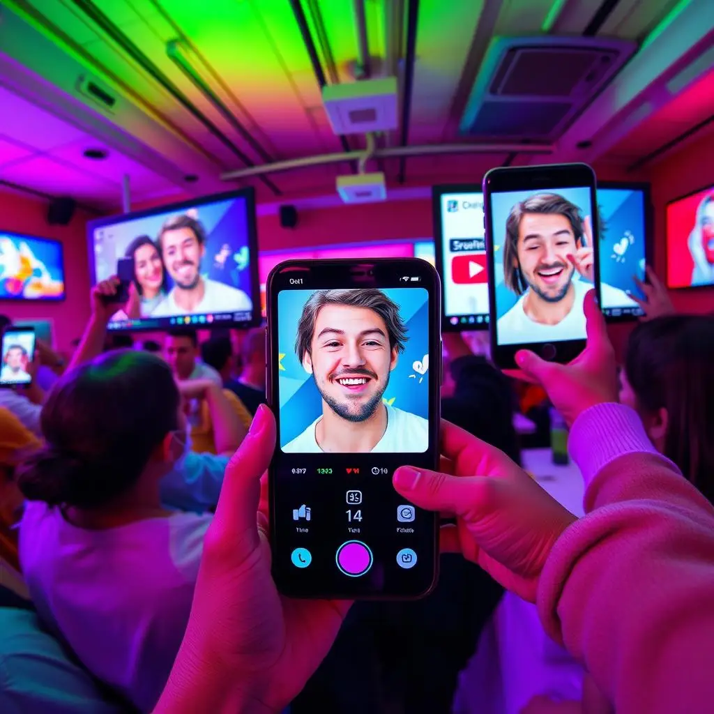 TikTok or YouTube screens display fun and creative face-swap videos,which reflects the fun of porn video face swapper. TikTok or YouTube screens display fun and creative face-swap videos,which reflects the fun of porn video face swapper.