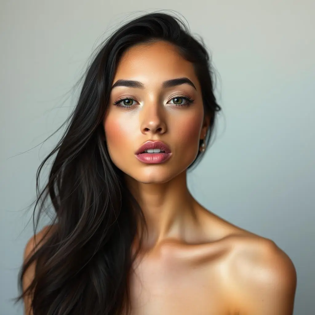 A nude girl with long curly hair, indicating that you can replace face in Porn Video Face Swapper without any content limitation. A nude girl with long curly hair, indicating that you can replace face in Porn Video Face Swapper without any content limitation.